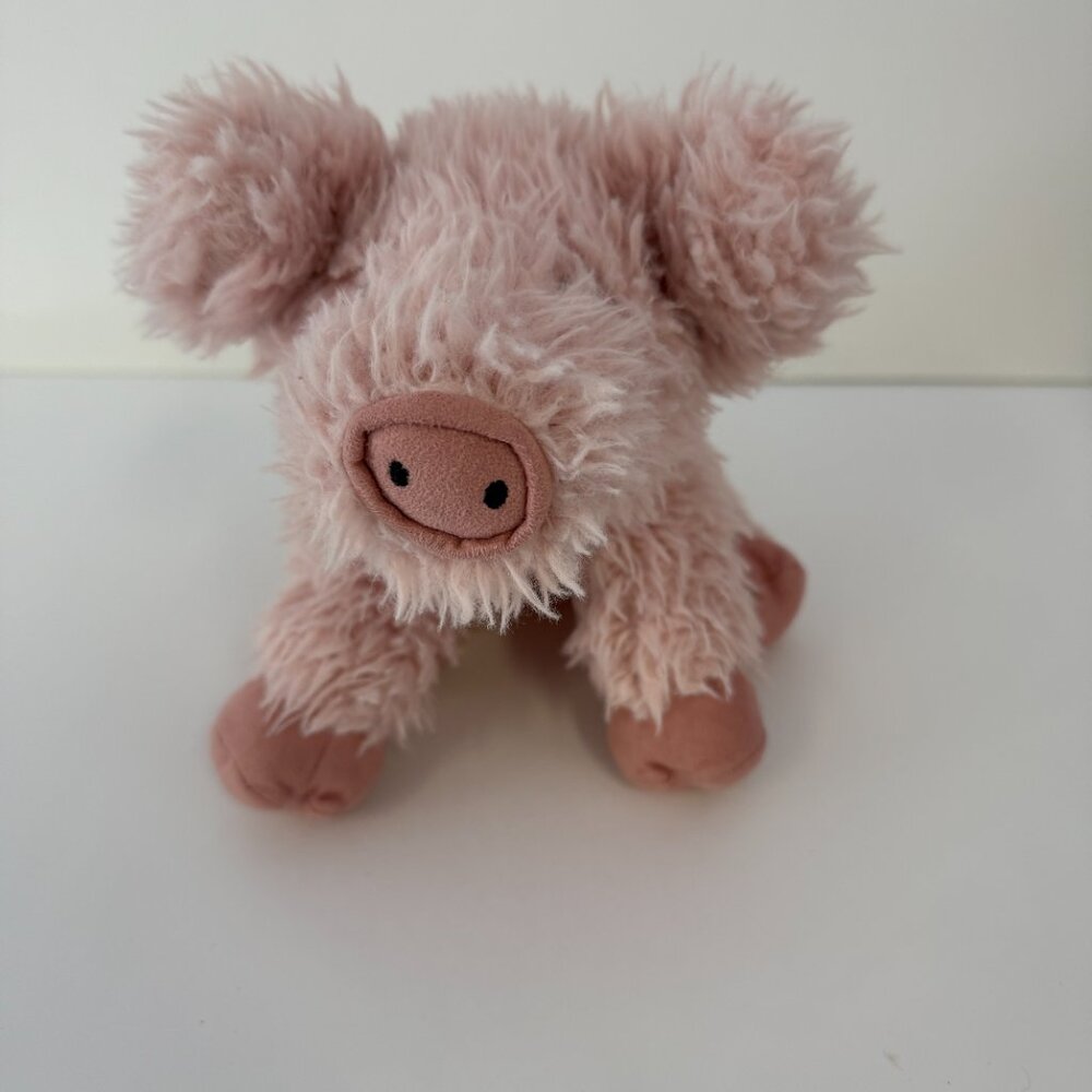 Jellycat Pink Fuzzy Curvie Pig Stuffed Animal Retired Collectible - Picture 3 of 6